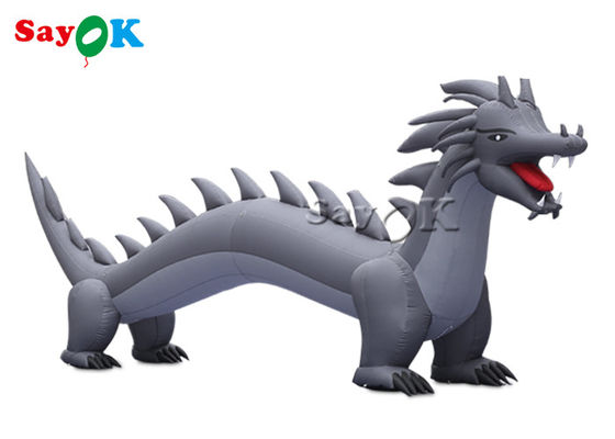 Modèle gonflable de Noël en tissu d'Oxford Jumbo Dragon gonflable avec ailes