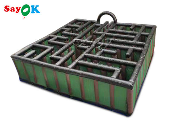 Parcours du combattant gonflable gonflable de jeux de sports des enfants 10x10x2.5m de jeux de carnaval