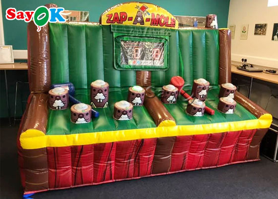 Gonflable gonflable gonflable de PVC de jeux de plein air vlan un jeu de taupe avec le système d'IPS