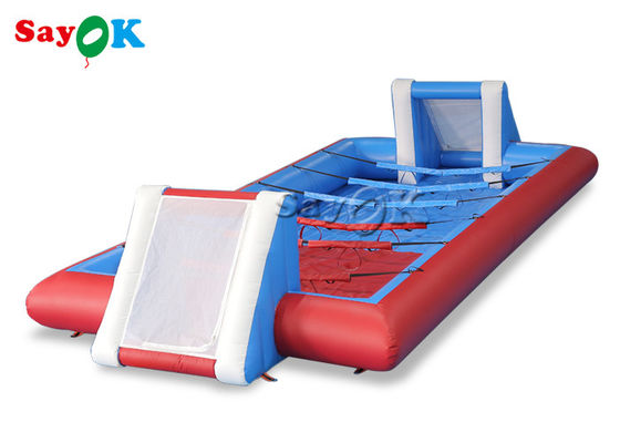 terrain de football gonflable 30x15ft portatif de jeux de sports de 10x5m avec le ventilateur