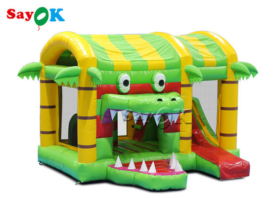 Glissière gonflable de Chambre de château de rebond de petit crocodile multi d'amusement pour l'enfant