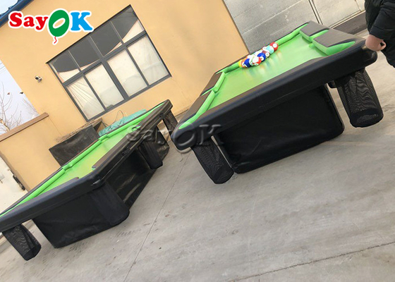 Table de billard gonflable scellée par air de roulement gonflable de PVC du jeu 0.9mm avec le support
