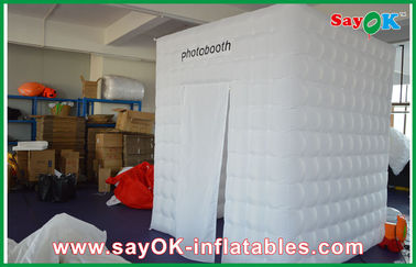 cabine gonflable de photo de tissu de 210D Oxford avec la lumière menée