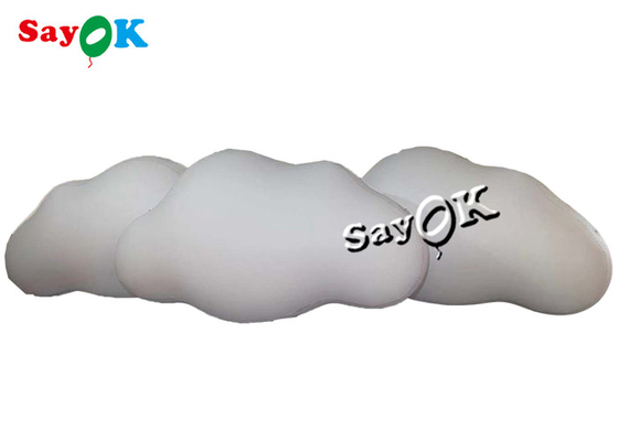 plafond gonflable 10ft fait sur commande de produits de 3m accrochant le ballon de nuage de PVC avec des lumières de LED