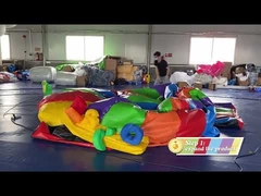 Chambre gonflable de rebond de dôme de disco de 5m 16.5ft avec la lumière de disco