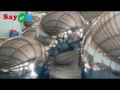 Ballon gonflable de miroir de sphère de PVC de boule de décoration réfléchissante gonflable colorée de Noël