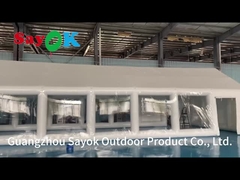 Tente de piscine privée gonflable en TPU Tente de couverture carré gonflable avec souffleur