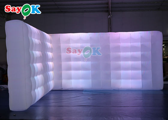 Oxord Tissu gonflable Photo Booth arrière-plan Led Wall Lighting Couleur gonflable Led Wall