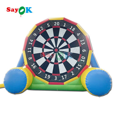 Jeu à double face 13ft football gonflable Dart Board football gonflable Dart Kick Goal Jeu pour le jeu de sports en plein air