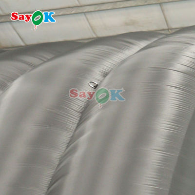 10x6x5.4mH Tente de scène gonflable à dôme noir pour événement de fête