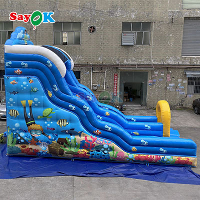 Commercial Glissière gonflable à eau Jeux d'extérieur Grand Glissière gonflable avec Glissière à eau amovible Pour les enfants