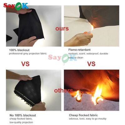 Tente de dôme gonflable 3d Dôme gonflé Tente astronomique Galaxie