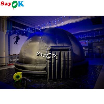 Tente à dôme de projection noire Tente de cinéma gonflable Planétarium mobile pour l'école