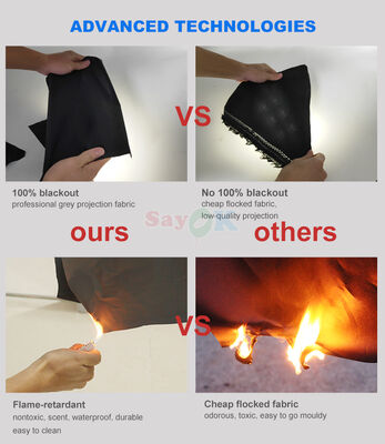 Sayok Dôme de planétarium mobile à impression numérique de 6 m, tente d'astronomie gonflable portable pour les écoles