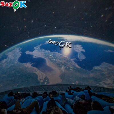 Tente à dôme de projection noire Tente de cinéma gonflable Planétarium mobile pour l'école