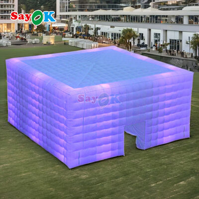 Sayok Guangzhou Tente gonflable à cube blanc géant personnalisée pour un événement en plein air Mariage 200 personnes
