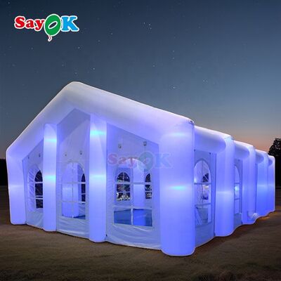 Sayok Grande Tente Publicitaire Extérieure pour Mariage, Club, Fêtes, Événements pour 200 Personnes avec LED