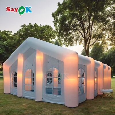 Sayok Grande Tente Publicitaire Extérieure pour Mariage, Club, Fêtes, Événements pour 200 Personnes avec LED