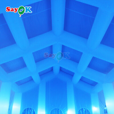 Tente d'air gonflable à LED portable avec tissu oxford étanche et résistant aux UV pour les événements en plein air