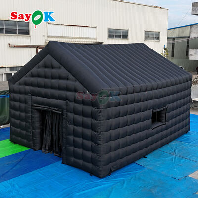 Tente de boîte de nuit gonflable portable avec tissu Oxford imperméable, éclairage LED personnalisable et installation rapide pour les événements en extérieur