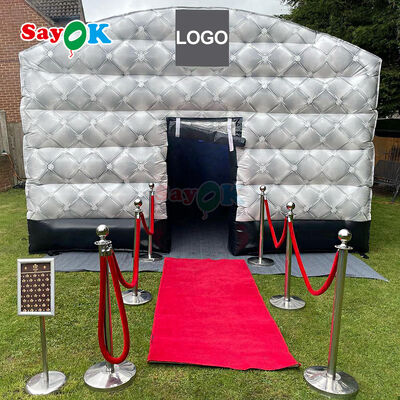 Tente disco gonflable personnalisée, imperméable, résistante aux UV et au vent, pour événements et fêtes en extérieur