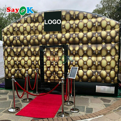 Tente disco gonflable personnalisée, imperméable, résistante aux UV et au vent, pour événements et fêtes en extérieur