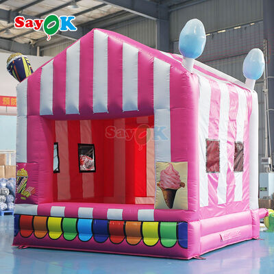 Stand de pop-corn gonflable portable personnalisé avec tente à air, bâche en PVC durable de 0,4 mm et résistance aux UV pour événements en extérieur