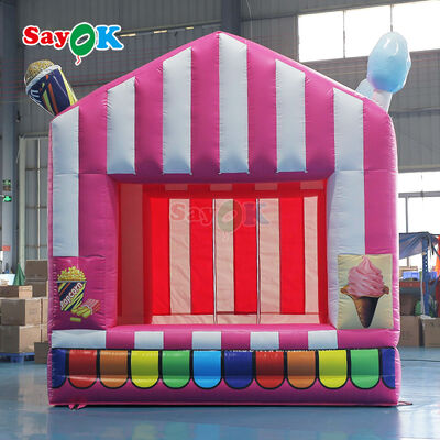 Logo personnalisé Tente gonflable de popcorn avec bâche en PVC imperméable pour événements extérieurs portables