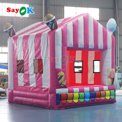 Logo personnalisé Tente gonflable de popcorn avec bâche en PVC imperméable pour événements extérieurs portables