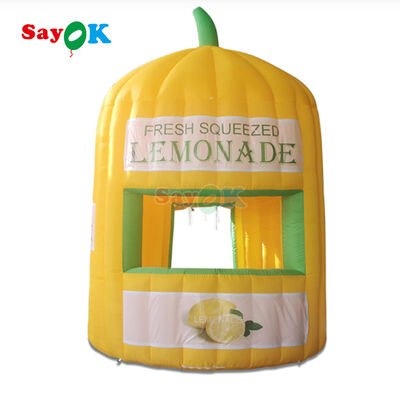 Tente gonflable personnalisée pour stand de limonade avec caractéristiques imperméables et résistantes aux UV pour événements en extérieur
