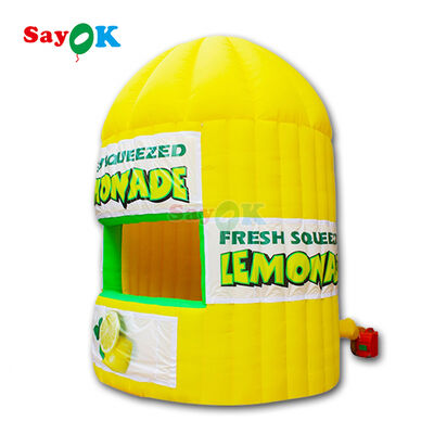 Tente gonflable personnalisée pour stand de limonade avec caractéristiques imperméables et résistantes aux UV pour événements en extérieur