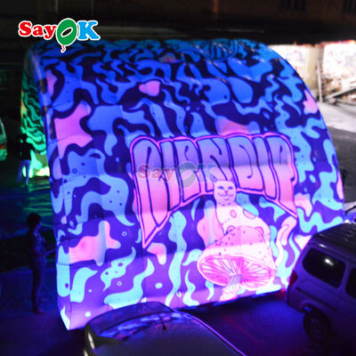 Couverture de scène gonflable étanche et portable avec impression personnalisée et LED