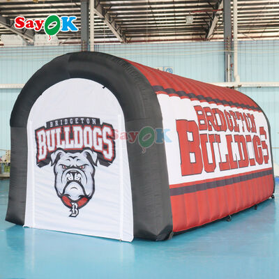 Customized Bulldogs Football Inflatable Sports Tunnel for Outdoor Event