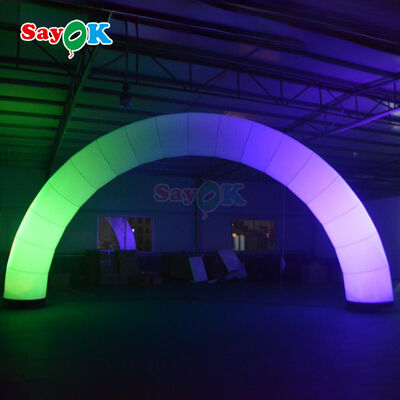 Custom Outdoor Inflatable LED Arch for Commercial Event Advertising Promotion