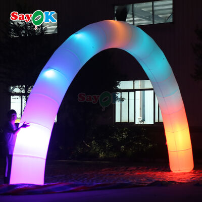 Custom Inflatable Arch with LED Lights for Outdoor Events and Promotions