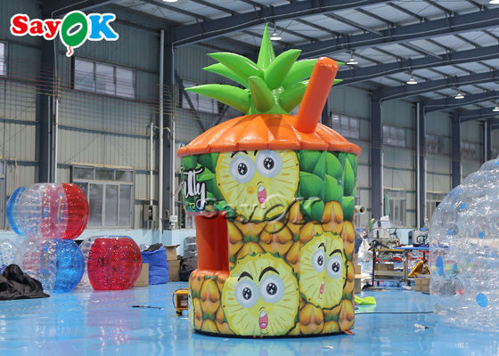 Tente gonflable pour pelouse PVC kiosque d'ananas Tente gonflable portable avec souffleur d'entreprise