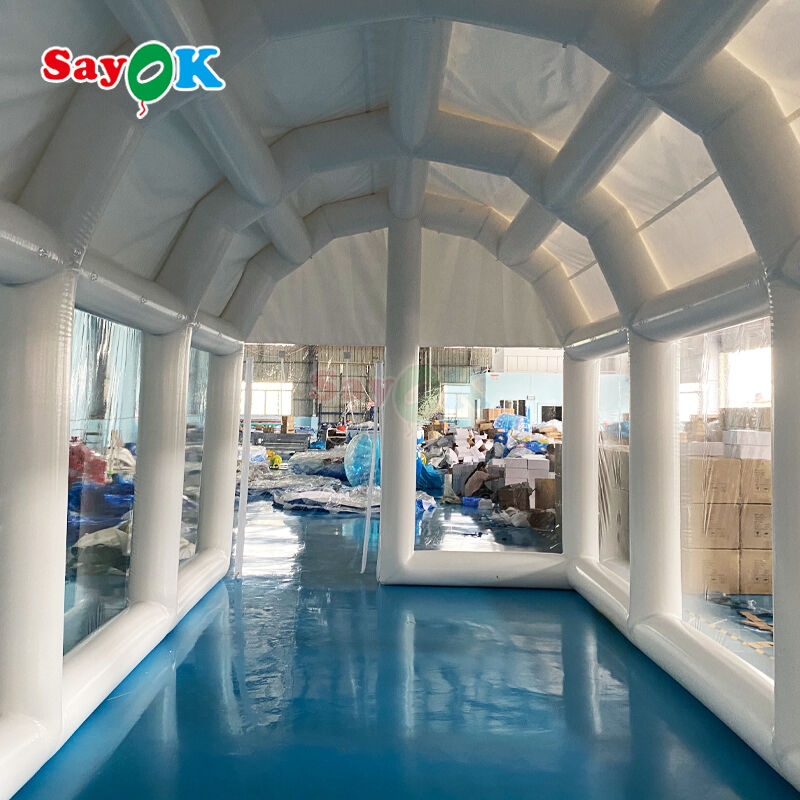 Tente gonflable de piscine en PVC étanche, hermétique et ignifuge pour événements extérieurs