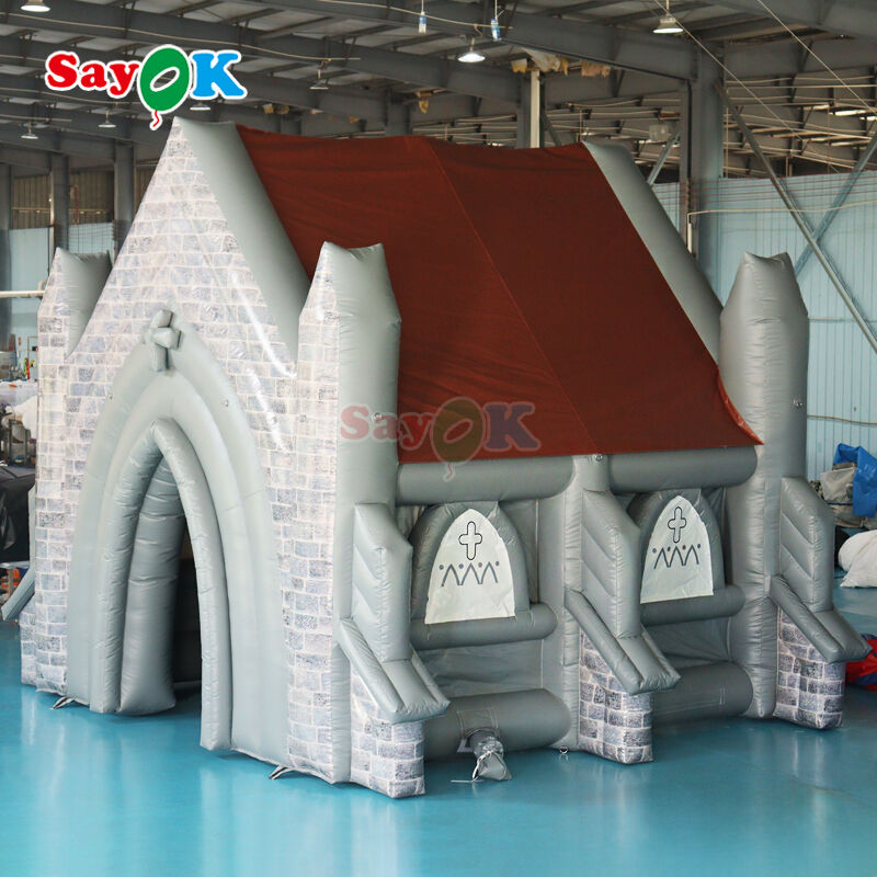 Tente d'église gonflable portable ignifuge pour les événements de mariage en plein air avec des options personnalisables