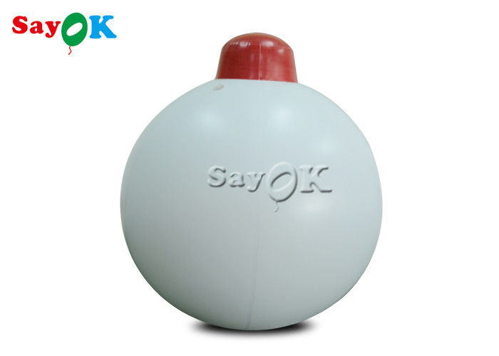 décorations gonflables de vacances de ballon 5ft blanc de 1.5m pour la publicité d'événement